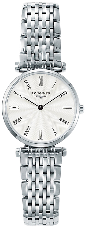 Женские часы Longines La Grande Classique de Longines L4.209.4.71.6, механизм кварцевый, циферблат серебристый, браслет нержавеющая сталь — Изображение 1