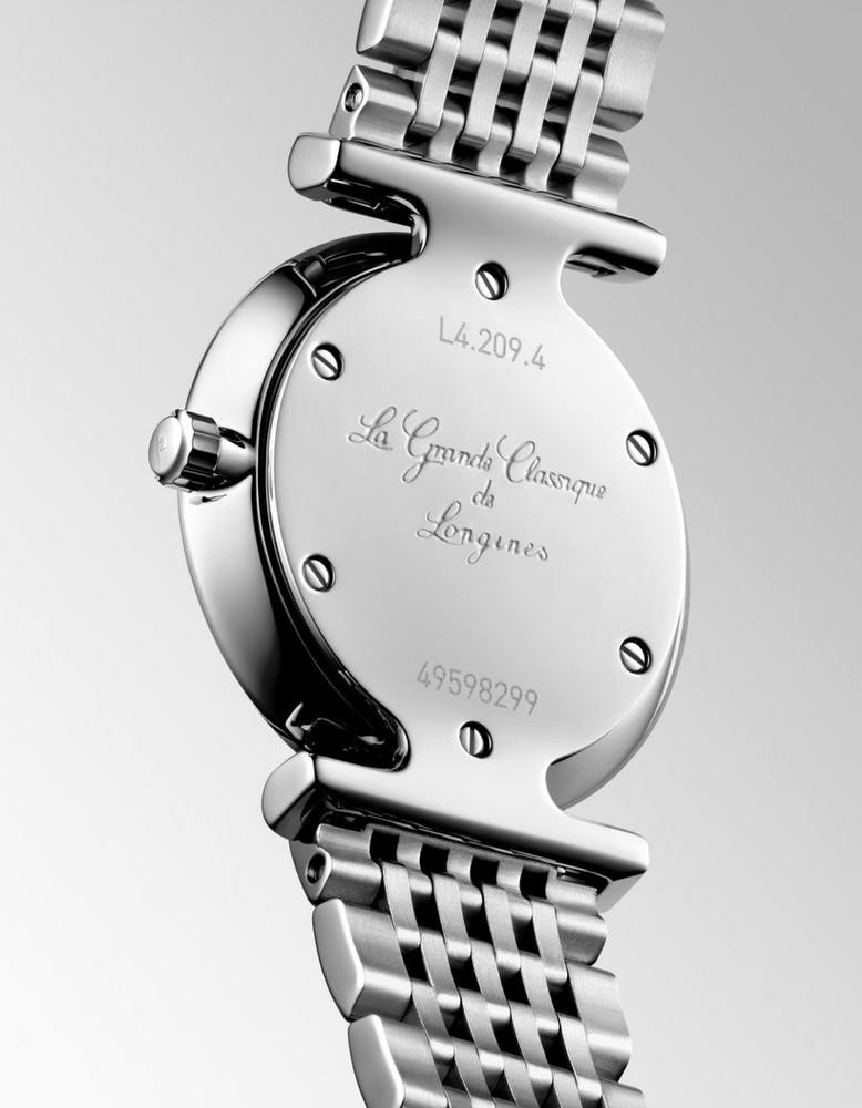 Женские часы Longines La Grande Classique de Longines L4.209.4.81.6, механизм кварцевый, циферблат синий, браслет нержавеющая сталь — Изображение 4