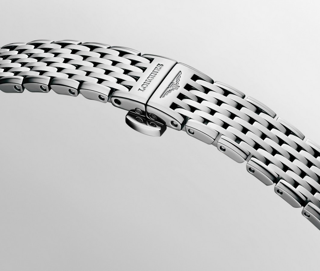 Женские часы Longines La Grande Classique de Longines L4.209.4.81.6, механизм кварцевый, циферблат синий, браслет нержавеющая сталь — Изображение 5