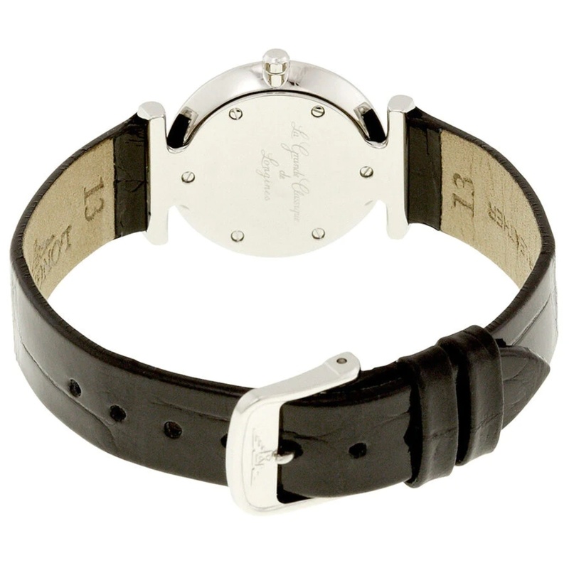 Женские часы Longines La Grande Classique de Longines L4.209.4.87.2, механизм кварцевый, циферблат белый, браслет кожа — Изображение 2