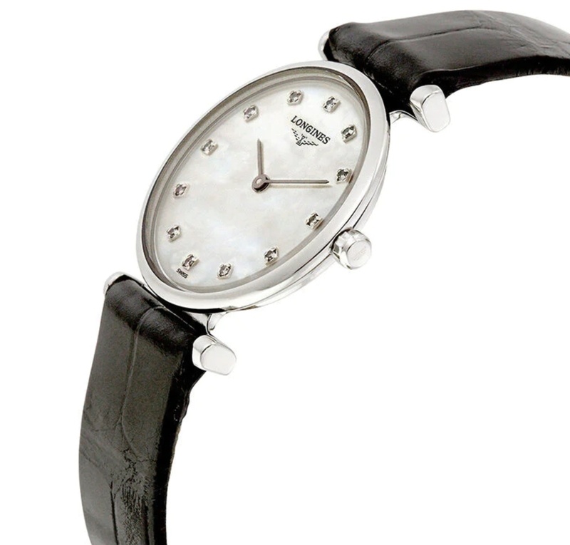 Женские часы Longines La Grande Classique de Longines L4.209.4.87.2, механизм кварцевый, циферблат белый, браслет кожа — Изображение 3