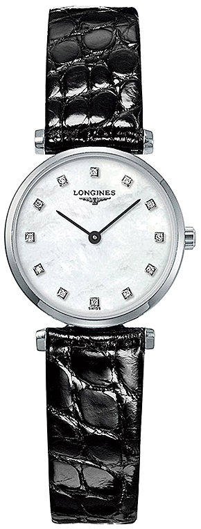 Женские часы Longines La Grande Classique de Longines L4.209.4.87.2, механизм кварцевый, циферблат белый, браслет кожа — Изображение 1