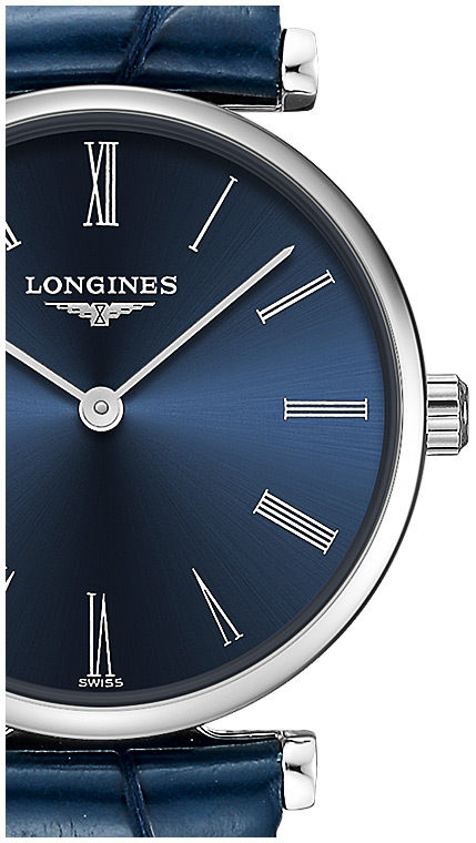 Женские часы Longines La Grande Classique de Longines L4.209.4.94.2, механизм кварцевый, циферблат синий, браслет кожа — Изображение 2