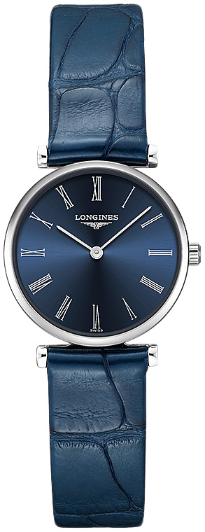 Женские часы Longines La Grande Classique de Longines L4.209.4.94.2, механизм кварцевый, циферблат синий, браслет кожа — Изображение 1