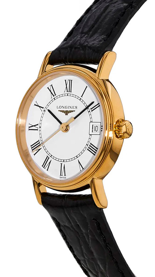Женские часы Longines Presence L4.220.2.11.2, механизм кварцевый, циферблат белый, браслет кожа — Изображение 2
