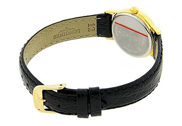 Женские часы Longines Presence L4.220.2.11.2, механизм кварцевый, циферблат белый, браслет кожа — Изображение 4