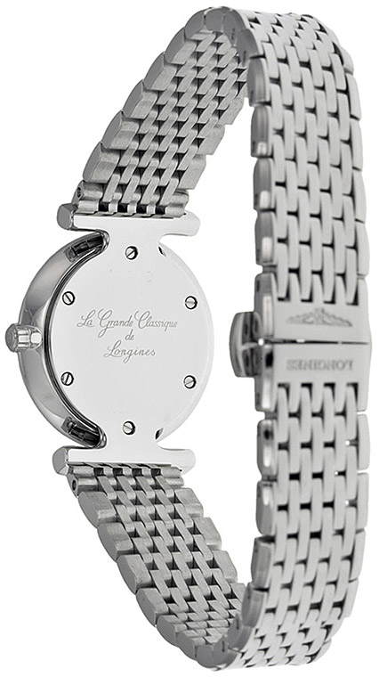 Женские часы Longines La Grande Classique de Longines L4.241.0.80.6, механизм кварцевый, циферблат белый, браслет нержавеющая сталь — Изображение 4