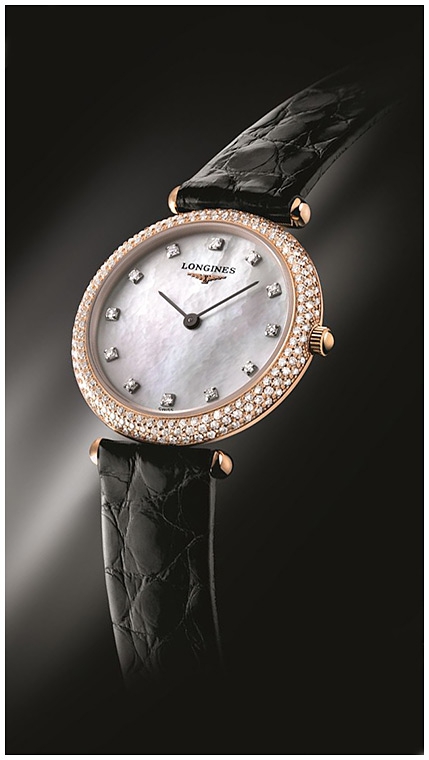 Женские кварцевый часы Longines Agassiz L4.306.9.87.0 белый кожа — Изображение 3