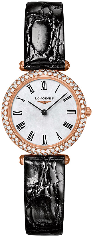 Женские кварцевый часы Longines Agassiz L4.307.9.81.0 белый кожа — Изображение 1