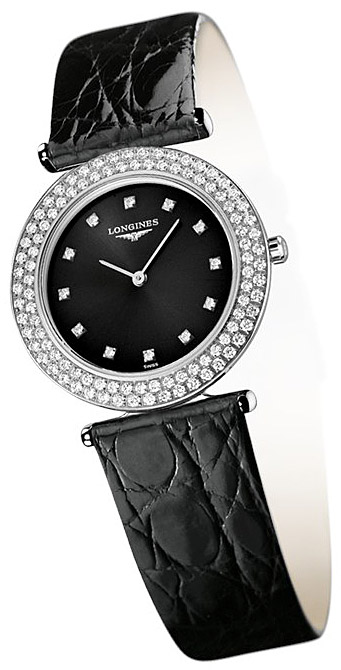 Женские часы Longines La Grande Classique de Longines L4.308.0.57.2, механизм кварцевый, циферблат черный, браслет кожа — Изображение 2