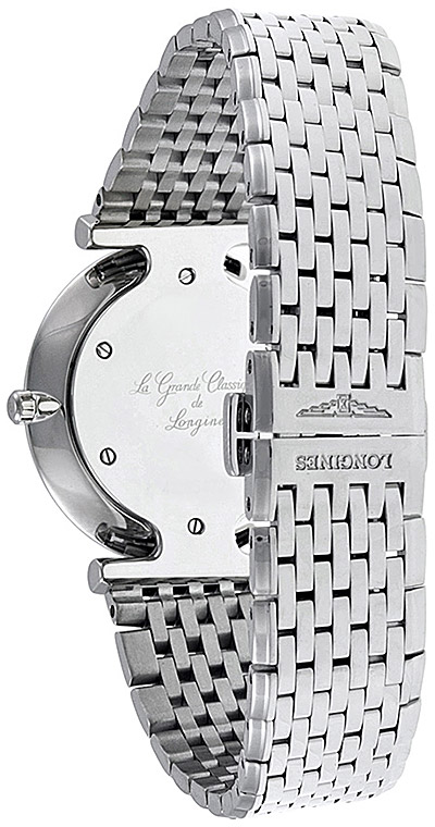 Женские часы Longines La Grande Classique de Longines L4.308.0.57.6, механизм кварцевый, циферблат черный, браслет нержавеющая сталь — Изображение 4