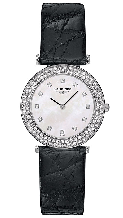 Женские часы Longines La Grande Classique de Longines L4.308.0.87.2, механизм кварцевый, циферблат белый, браслет кожа — Изображение 1