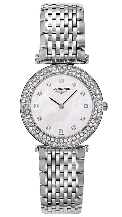 Женские часы Longines La Grande Classique de Longines L4.308.0.87.6, механизм кварцевый, циферблат белый, браслет нержавеющая сталь — Изображение 1