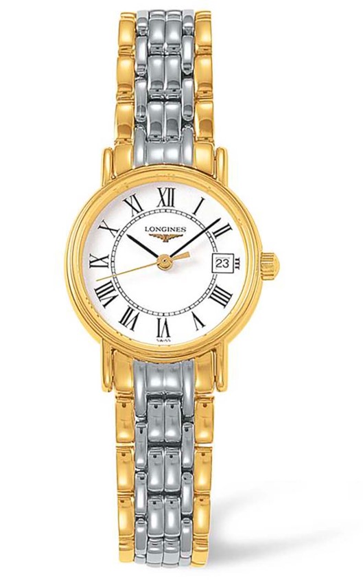 Женские кварцевый часы Longines Presence L4.319.2.11.7 белый нержавеющая сталь + pvd — Изображение 1