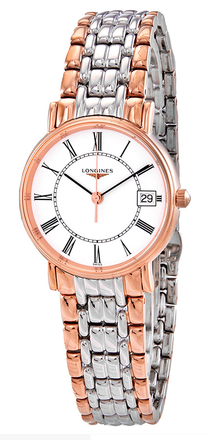 Женские часы Longines Presence L4.320.1.11.7, механизм кварцевый, циферблат белый, браслет нержавеющая сталь + pvd — Изображение 2