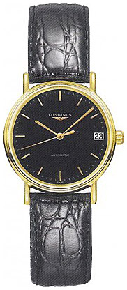 Женские механический с автоподзаводом часы Longines Presence L4.322.2.52.2 черный кожа — Изображение 1