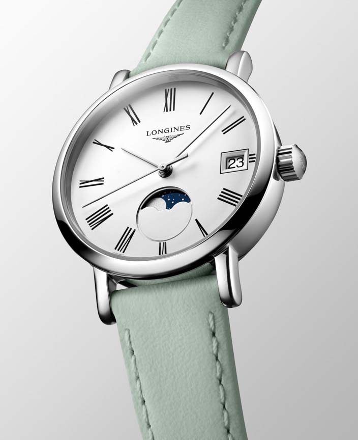 Женские часы Longines The Longines Elegant Collection L4.330.4.11.0, механизм кварцевый, циферблат белый, браслет кожа — Изображение 4