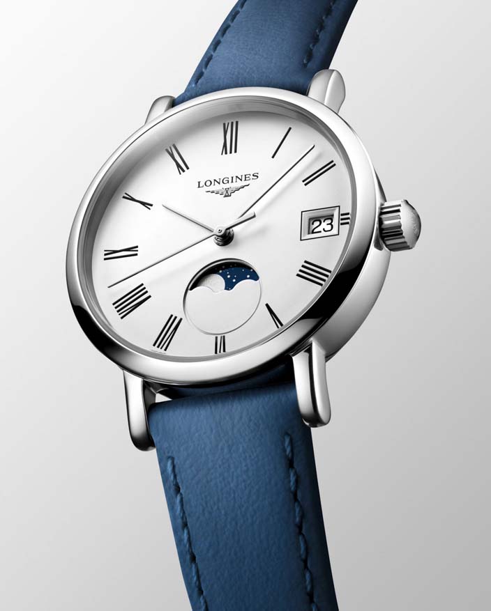 Женские часы Longines The Longines Elegant Collection L4.330.4.11.2, механизм кварцевый, циферблат белый, браслет кожа — Изображение 4