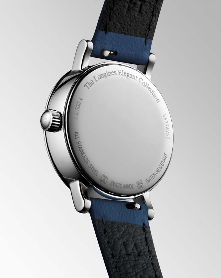 Женские часы Longines The Longines Elegant Collection L4.330.4.11.2, механизм кварцевый, циферблат белый, браслет кожа — Изображение 5