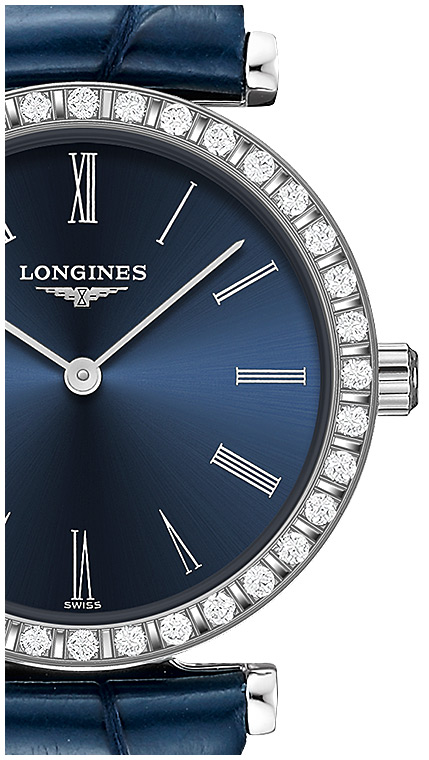 Женские часы Longines La Grande Classique de Longines L4.341.0.94.2, механизм кварцевый, циферблат синий, браслет кожа — Изображение 2