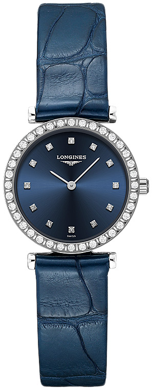 Женские кварцевый часы Longines La Grande Classique de Longines L4.341.0.97.2 синий кожа — Изображение 1