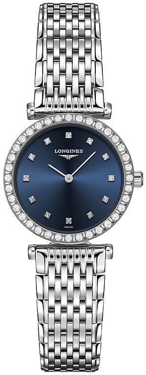 Женские кварцевый часы Longines La Grande Classique de Longines L4.341.0.97.6 синий нержавеющая сталь — Изображение 1