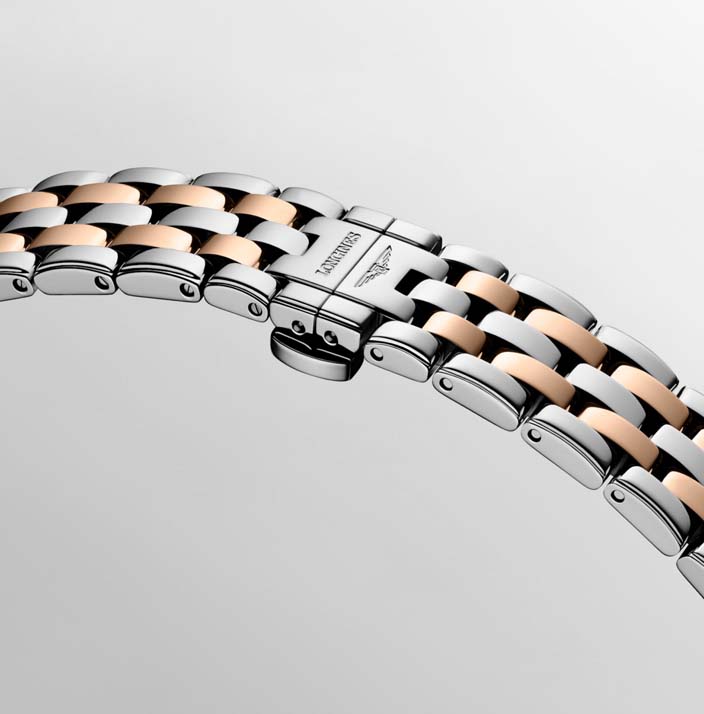 Женские механический с автоподзаводом часы Longines Flagship L4.374.3.90.7 белый нержавеющая сталь + pvd — Изображение 6