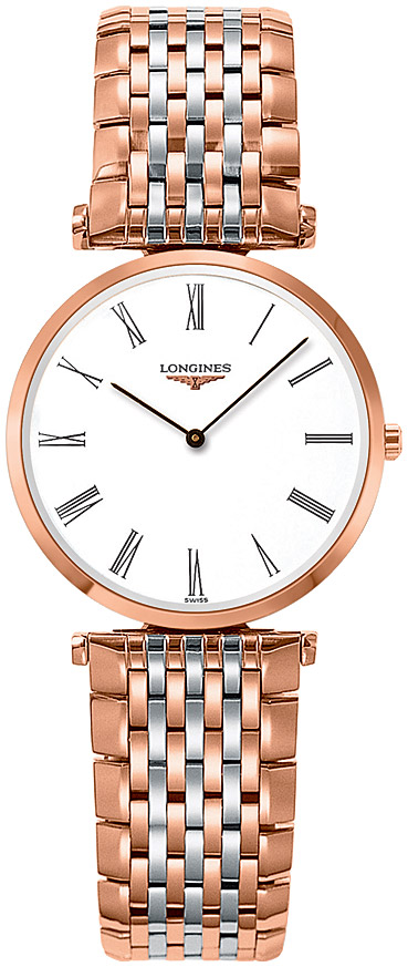 Женские часы Longines La Grande Classique de Longines L4.512.1.91.7, механизм кварцевый, циферблат белый, браслет нержавеющая сталь + pvd — Изображение 1