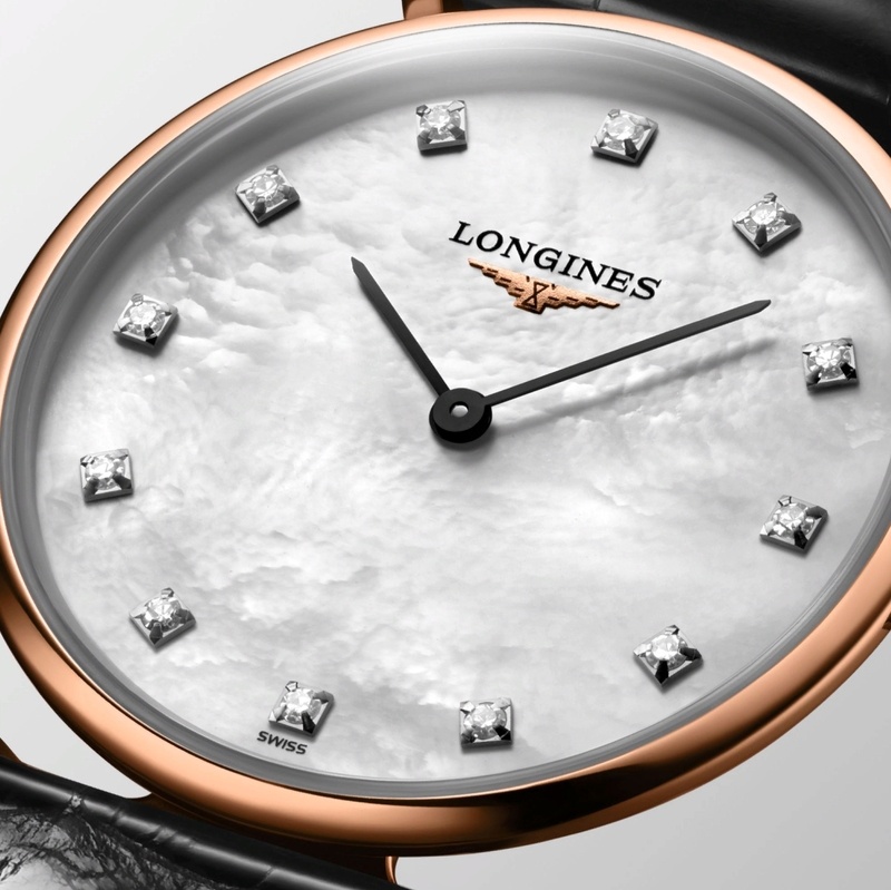 Женские кварцевый часы Longines La Grande Classique de Longines L4.512.1.97.2 белый кожа — Изображение 3