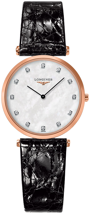 Женские кварцевый часы Longines La Grande Classique de Longines L4.512.1.97.2 белый кожа — Изображение 1
