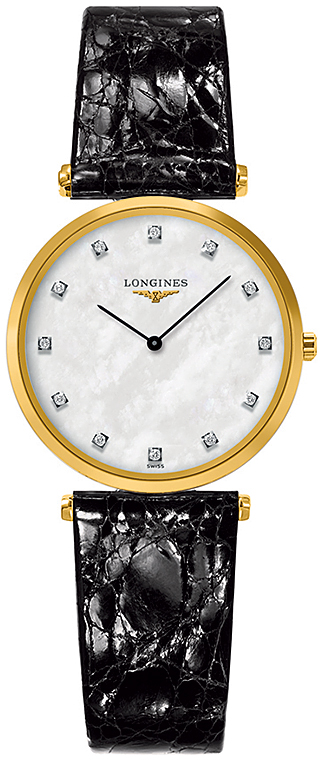 Женские часы Longines La Grande Classique de Longines L4.512.2.87.2, механизм кварцевый, циферблат белый, браслет кожа — Изображение 1
