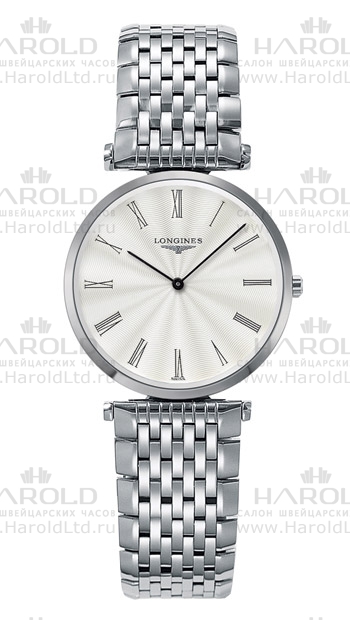 Женские часы Longines La Grande Classique de Longines L4.512.4.71.6, механизм кварцевый, циферблат серебристый, браслет нержавеющая сталь — Изображение 1