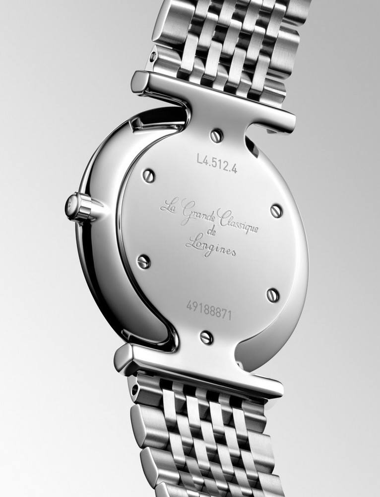Женские часы Longines La Grande Classique de Longines L4.512.4.81.6, механизм кварцевый, циферблат синий, браслет нержавеющая сталь — Изображение 3