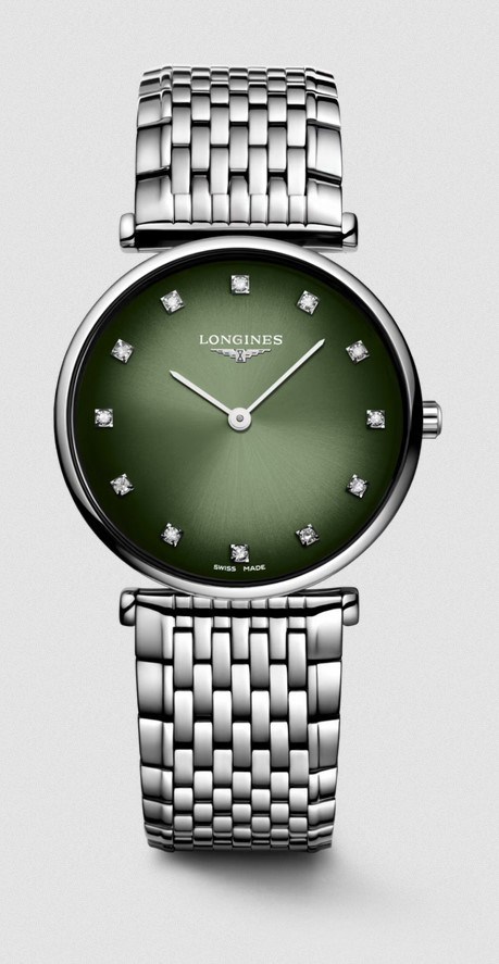 Женские кварцевый часы Longines La Grande Classique de Longines L4.512.4.92.6 зеленый нержавеющая сталь — Изображение 1