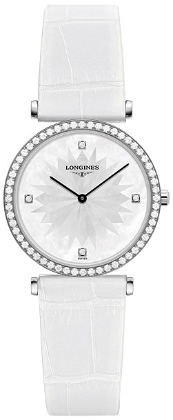 Женские часы Longines La Grande Classique de Longines L4.513.0.25.2, механизм кварцевый, циферблат белый, браслет кожа — Изображение 1