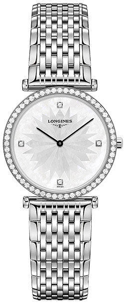 Женские часы Longines La Grande Classique de Longines L4.513.0.25.6, механизм кварцевый, циферблат белый, браслет нержавеющая сталь — Изображение 1