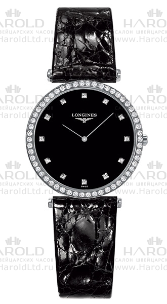 Женские кварцевый часы Longines La Grande Classique de Longines L4.513.0.58.2 черный кожа — Изображение 1