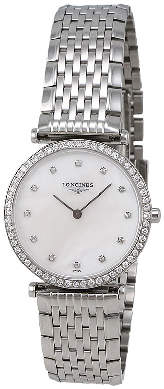 Женские часы Longines La Grande Classique de Longines L4.513.0.87.6, механизм кварцевый, циферблат белый, браслет нержавеющая сталь — Изображение 2