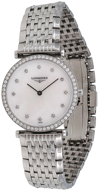 Женские часы Longines La Grande Classique de Longines L4.513.0.87.6, механизм кварцевый, циферблат белый, браслет нержавеющая сталь — Изображение 3