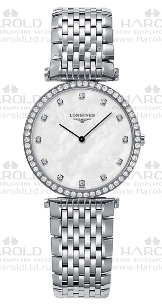Женские часы Longines La Grande Classique de Longines L4.513.0.87.6, механизм кварцевый, циферблат белый, браслет нержавеющая сталь — Изображение 1