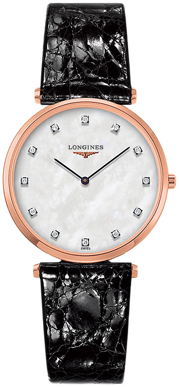Женские часы Longines La Grande Classique de Longines L4.709.1.88.2, механизм кварцевый, циферблат белый, браслет кожа — Изображение 1