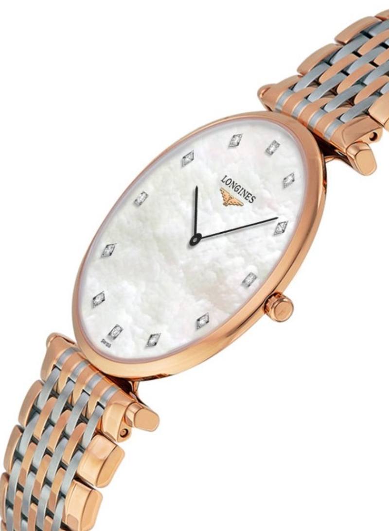 Женские часы Longines La Grande Classique de Longines L4.709.1.88.7, механизм кварцевый, циферблат белый, браслет нержавеющая сталь + pvd — Изображение 3