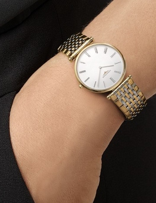 Женские часы Longines La Grande Classique de Longines L4.709.2.21.7, механизм кварцевый, циферблат белый, браслет нержавеющая сталь + pvd — Изображение 2