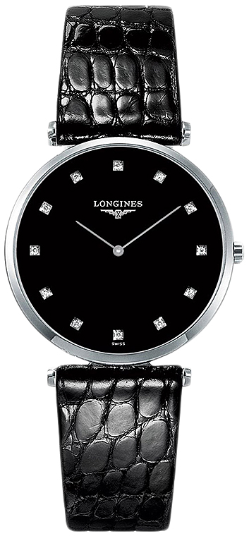 Унисекс кварцевый часы Longines La Grande Classique de Longines L4.709.4.58.2 черный кожа — Изображение 1