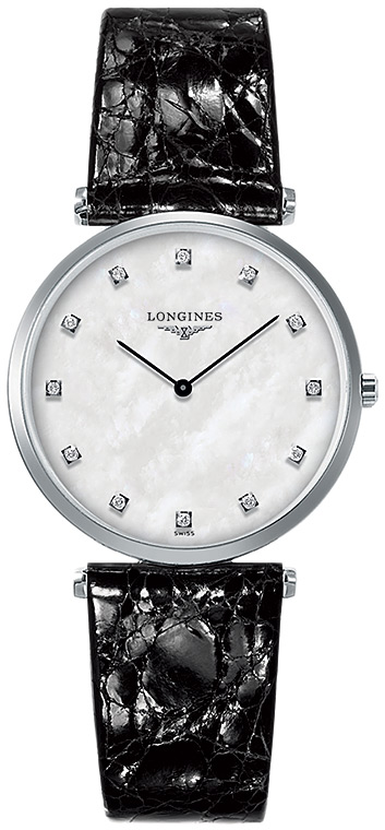 Женские кварцевый часы Longines La Grande Classique de Longines L4.709.4.88.2 белый кожа — Изображение 1