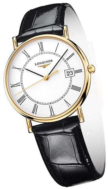 Мужские кварцевый часы Longines Presence L4.743.6.11.0 белый кожа — Изображение 2