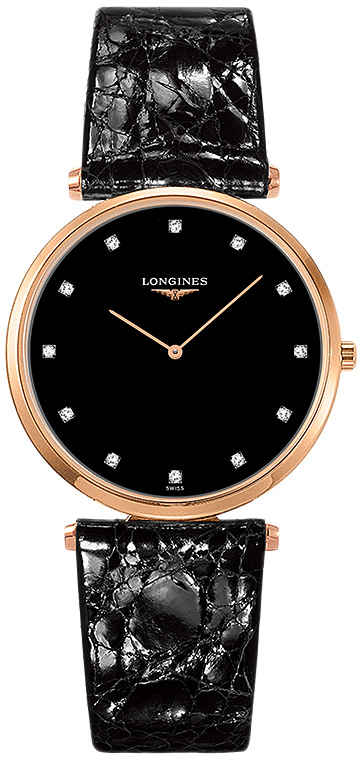 Мужские кварцевый часы Longines La Grande Classique de Longines L4.755.1.57.2 черный кожа — Изображение 1