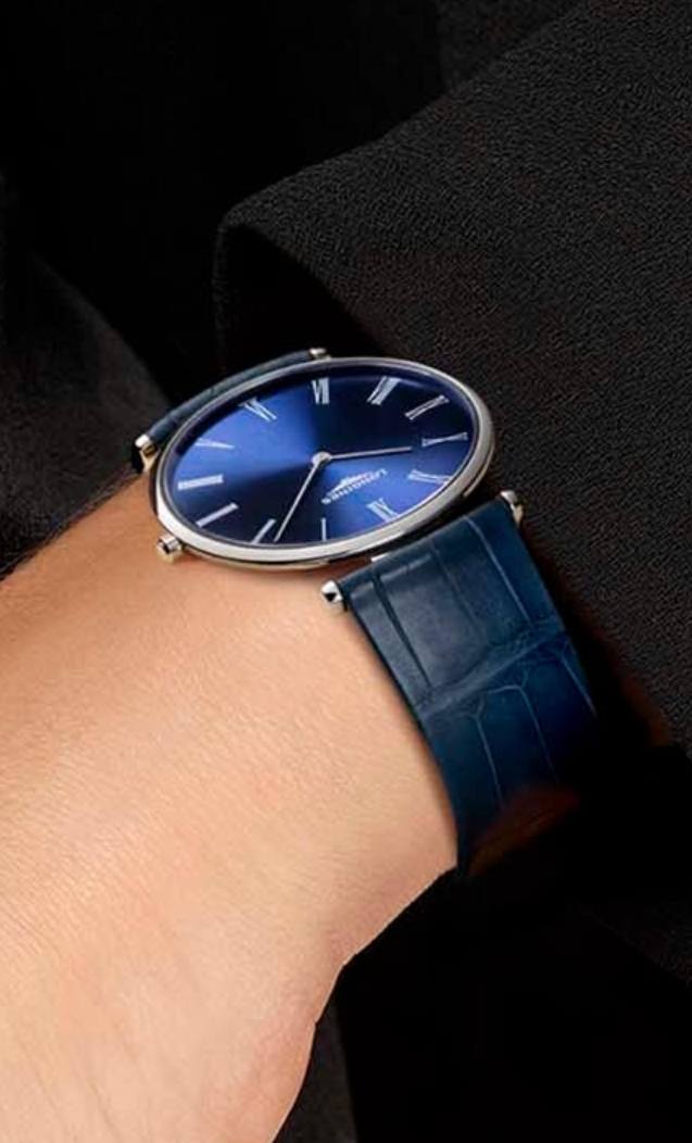 Мужские часы Longines La Grande Classique de Longines L4.755.4.94.2, механизм кварцевый, циферблат синий, браслет кожа — Изображение 2