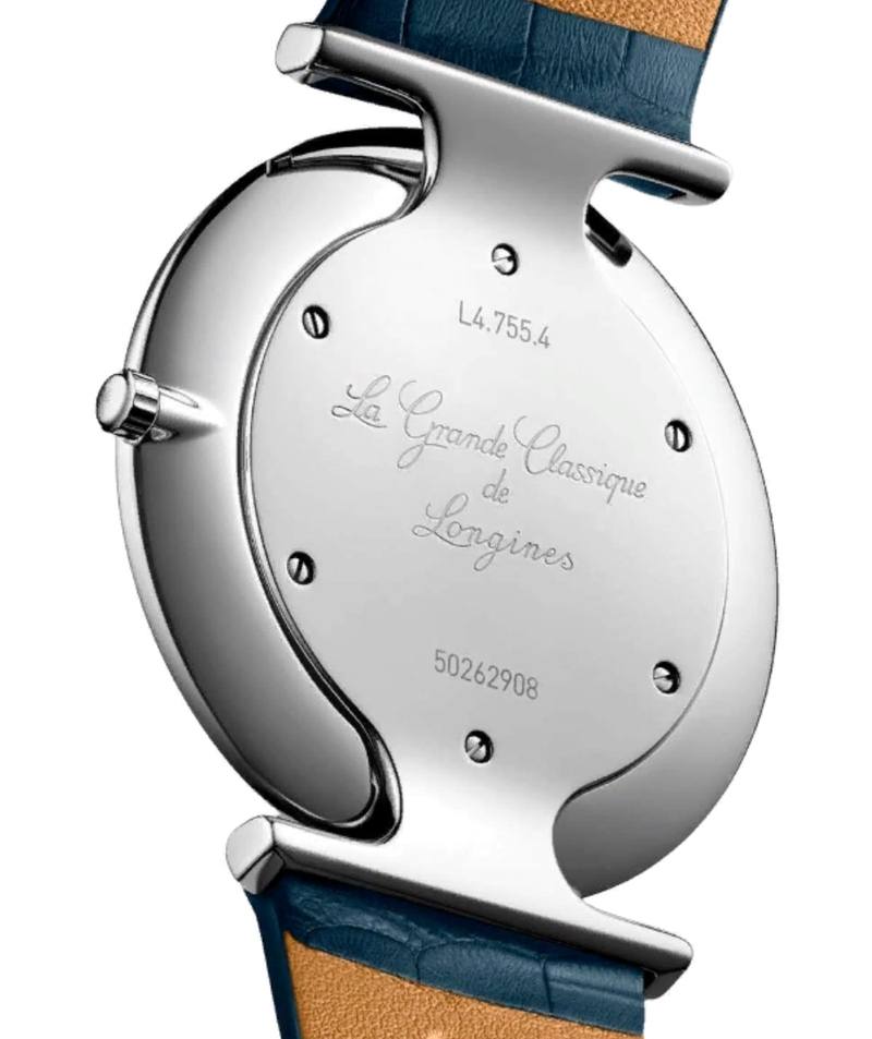 Мужские часы Longines La Grande Classique de Longines L4.755.4.94.2, механизм кварцевый, циферблат синий, браслет кожа — Изображение 3
