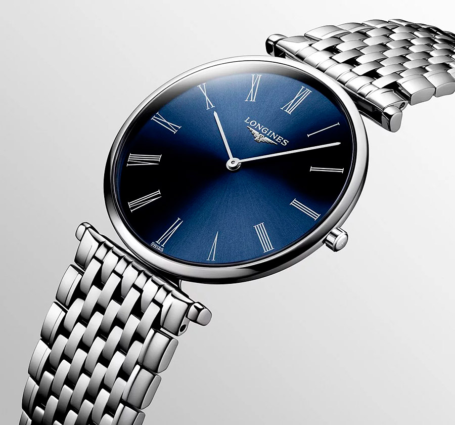 Мужские часы Longines La Grande Classique de Longines L4.755.4.94.6, механизм кварцевый, циферблат синий, браслет нержавеющая сталь — Изображение 3